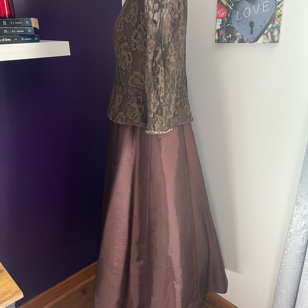 Caterina Collection Gown with Lace Top - Picture 6 of 11